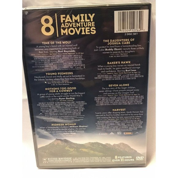 8 Family Adventure Movies 2 Disc Set Region 1 DVD New - Picture 2 of 4